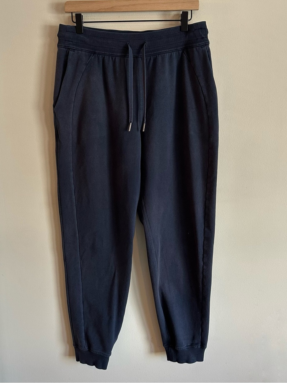 Lululemon Scuba High Rise French Terry Joggers Cotton True Navy Blue W5DKFS 8